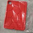 Poetic TurtleSkin Case for iPad Pro 11 Inch (M5) 2025/ (M4) 2024, Heavy Duty Shockproof Rugged Kids Friendly Drop Protection Silicone Cover Case, Red