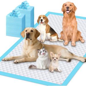 Gimars 130G Thicker Extra Large 36in x 51in Puppy Pads  XL Dog Pee Pads with Reinforced Edges for Large Breeds & Multi-Dog Homes, 100% Leakproof, 48H Absorption, Indoor Training & Floor Protection