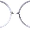 2 Sets 10 Inch Premium Hose Pipe ClampHeavy Duty Galvanized Iron Stove Pipe Hanger StrapWall Support Chimney and dryer vent clampRound Split Ring Conduit Metal PVC Tube Kitwith Rubber Cushioned