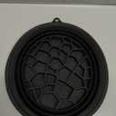 Collapsible Silicone Ice Facial Washbasin with Ice Tray - For Cold Plunge & Facial Ice Bath (Black)