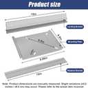 Boat Seat Pedestal Base Slider SP-15900 Tilt-N-Slide Mounting Plate Set for Bench Style Seats, Bench Style Seat Plate on 15-Inch RailsHeavy-Duty Aluminum Boat Seat Pedestal Base