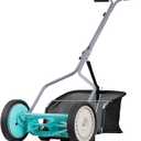 American Lawn Mower Company 1304-14GC 14-Inch 5-Blade Push Reel Lawn Mower with Grass Catcher, Mint (14-Inch, 5-Blade with Bag)