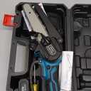 6-Inch Electric Chainsaw Cordless, Brushless Portable Handheld Small Chain Saw with 2 Batteries, for Wood Cutting/TreeTrimming/Courtyard