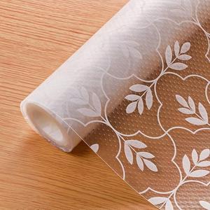 Cooyes Shelf Liners for Kitchen Cabinets Waterproof & Oil-Proof Kitchen Cupboard Mats Non-Slip Drawer Mats EVA Material Non Adhesive Fridge Liner for Shelves（11.8" W x 236" L）