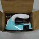Honoson Mini Craft Iron Mini Heat Press Small Iron 3.93 x 2.36 x 2.76 in Portable Handy Tiny Flatiron with Charging Base Accessory for Fuse Bead Patch DIY Heat Transfer Vinyl(Mint Green)