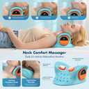 2026 Neck Massager 4-in-1 with Deep Tissue 3D Kneading & Soothing Heat - Portable Cordless Pillow for Cervical Traction, Shoulder and Back Relief, 9 Intensity Levels with Type-C Charge For Home Office