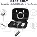 Hard Case Compatible with PLAUD NotePin AI Voice Recorder, (Case Only) White Elephant Gift for Christmas Stocking Stuffers, Portable Protective Travel Storage Bag with Handle and Custom Foam Insert