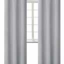 BGment Room Darkening Curtains 84 Inches Long - Grommet Thermal Insulated Drapes Window Treatment Curtains for Bedroom, 2 Panels, 42 x 84 Inch, Light Grey