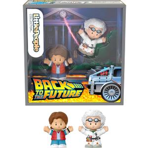 Little People Collector Back to The Future Special Edition Set for Movie Fans, 2 Figures in a Display Package