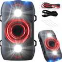 Ultrasonic Rodent Repellent for Car Engines, Under Hood Mouse Repellent with 4 LED Strobe Lights, USB Powered, Keep Rats, Mice and Squirrels Away from Vehicles, RVs, Garages, Attics (2, Black)