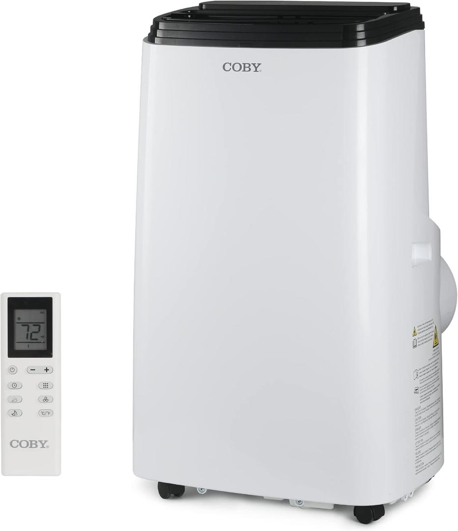 Coby CBPAC815H 4-in-1 AC Unit, Heater, Dehumidifier & Fan, 12,000 BTUs Portable-air-conditioners, White