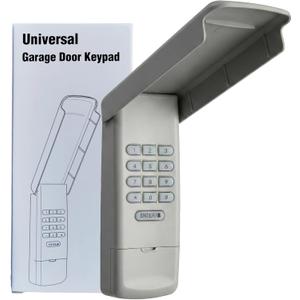 Universal Garage Door Opener Keypad Remote Wireless Keyless Keypad Compatible with Genie LiftMaster Chamberlain Craftsman Linear Overhead Door Wayne Dalton Opener has Learn Button or Dip Switch