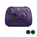 8Bitdo Ultimate 2 Wireless Gaming Controller with TMR Joysticks, Switchable Hall Effect/Tactile Triggers, 8Speed Wireless Tech, Charging Dock, RGB Fire Ring for PC & Android - Purper