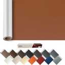 ILOFRI 60x17 inch Self Adhesive Leather and Vinyl Repair Patch for Couch, Vinyl Patch Kit for Car Seat, Boat Seats, Furniture. Leather Upholstery Repair Tape - Light Brown #2