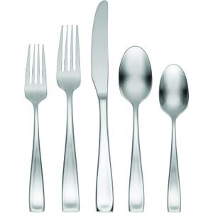 Oneida F118065Al20 Satin Moda 65 Piece Flatware Set