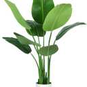 Bird of Paradise Plant Artificial 4ft,Faux Plants Indoor Tall with 8 Trunks - The Perfect Indoor Silk Floor Plant for Home Decor in Living Room, Office, and Bedroom (4FT Bird of Paradise)