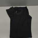 Fruit of the Loom Thermal Long Sleeve,Men's Thermal Waffle Crew Top,Black,  Size S