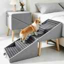 2-in-1 Ottoman Dog Ramp for High Beds, 18.5 Inch Height