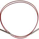 ChiaoGoo Red Lace Circular 47 inch (119cm) Stainless Steel Knitting Needle Size US 10.875 (7.5mm) 7047-10.875