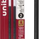 uniball Refill For Gel Impact Gel Pens, Bold Conical Tip, Black Ink, 2/pack