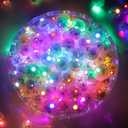 ZGWJ 50PCs Colorful Balloon Lights Mini, Battery Powered, Long Standby Time Waterproof Tiny Led Round Flash Light for Paper Lantern Balloon Party Easter Eggs Wedding Christmas Halloween Decorations