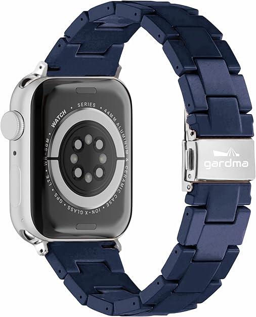 Luxury Resin Compatible with Apple Watch Band - Lightweight Perma Compatible with Apple Watch Bands for Women and Men, iWatch Bands Solace Bands for 38mm 40mm 41mm 42mm Ultra, SE, Series 8 7 6 5 4 3 2 1