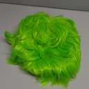 incohair Men Wigs Short Green Wig Heat Resistant Synthetic Cosplay Halloween Character Costume Wig