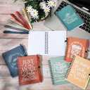 Thenshop 12 Sets Book Lover Gift Include Librarian Inspirational Spiral Notebook Pen Bulk Book Club Gift Reading Journal Librarian Gifts for Women Reader Teacher Bookish bookworm (Bright Color)