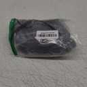 FantaLook Short Black Purple Cosplay Wig with 2 Buns for Halloween Party Costume Small Size