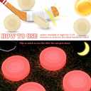 Deekin Ice Hockey Puck Glow in The Dark Pucks Floor Party Pucks Bulk Street Hockey Puck for Adults Outdoor Gifts Practicing & Training (Red)