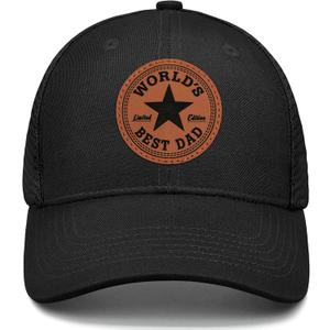 Dad Hats for Men, Fathers Day Birthday Gifts, Dads Trucker Hat from Daughter Son, Birthday Gifts for Men Unique (Black)