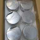 Lawei 6 Pack 27 Oz Clear Glass Jars with Stainless Steel Lids - Glass Food Canister Set Food Storage Jars for Cookie Rice Beans Pasta Snacks