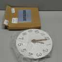 JoFomp LED Wooden Wall Clocks Battery Operated, 10 Inch Silent Wall Clock Glow in Dark, Sound Control Night Light Wall Clocks for Living Room Decor, Light Up Wall Clock for Bedroom, Hollow Design