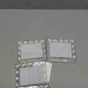 Acrylic Photo Frame 23inch - 3Pack Magnetic Picture Frames with 10+10mm Thick Block, Scalloped Edge Design, Double-Sided Magnet Frames for Modern Desktop Display (Clear, 2x3) (2.1X3.4)