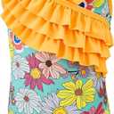 American Trends Girls' Swimwear Girls One Piece Swimsuits Ruffle Kids Bathing Suits for Girls, XL