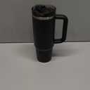 STANLEY Quencher ProTour Flip Straw Tumbler with Leakproof Lid | Built-In Straw & Handle | Cupholder Compatible for Travel | Insulated Stainless Steel Cup | BPA-Free (30 Ounces, Black)