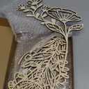 PerKoop 8 Pcs Wooden Flowers Wall Decor Boho Wildflowers Hanging Sculpture Wood Floral Cutouts for Nursery Bedroom Living Room Housewarming Gifts for Home Decorations(Elegant Style)