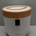 SereneLife Counter Towel Warmer Bucket - with Customized Fragrance for Spa and Bathroom, Luxury Heater, Auto Shut Off, Fits 1 Large Blanket, Bathrobe, PJs (Natural) (Wood)