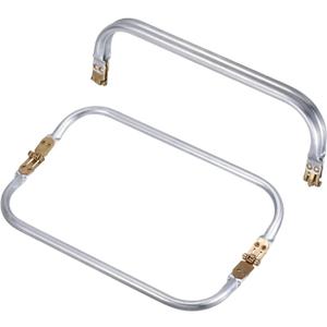 uxcell Metal Purse Frame 2Pcs, 10" Rectangle Lock Frame Kiss Lock Clasp Bag Frame Hardware Replacements for DIY Purse Handle Bag Making Sewing Craft Carpet