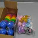 36 Pack Easter Egg Fillers with Easter Bunny Plush, Easter Eggs with Toys Inside, Mini Stuffed Animals Filled Easter Eggs Hunts Party Favors, Easter Basket Stuffers for Kids Toddler Teens Boys Girls