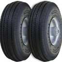 Marathon 02310 Pneumatic Air Filled Hand Truck and All-Purpose Tires on Wheels-4.10/3.50-4 Inch, 2.25" Offset Hub, 5/8" Bearings Fits Various Types of Utility Equipment, 2 Pack
