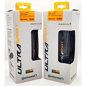 Continental Ultra Sport III 700x28 Black/Black Folding PureGrip - Pair (2 Tires)