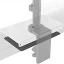 WALI Computer Monitor Arm Clamp, C Bracket Clamp, Steel Reinforcement, for Most Monitor Mount Stand Grommet C Clamp Installation (CGRP-W), White