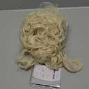 karlery Women Short White Blonde Curly Wig Queen Colonial Wig Halloween Party Costume Wig