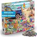 Buffalo Games Aimee Stewart Beach Vacation 1000-Piece Jigsaw Puzzle for Adults, Silver Select Premium Puzzle with Foil Accents