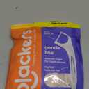 Plackers Gentle Line Floss Picks, Fresh Mint Flavor, Fold-Out FlipPick, QuickFix Grip, Easy Storage with Sure-Zip Seal, 150 Count