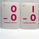 Bendon Subtraction Flash Cards Double Sided - 36 Count