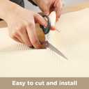 100% EVA Shelf Liner for Kitchen Cabinet, 12" x 240" Drawer Liners Non Adhesive Non Slip Waterproof Plastic Paper, Dresser Pantry Bathroom Refrigerator Protector, Cream