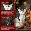 Nativity Sets for Christmas Indoor Set of 13 Pieces 5.9 Inches Tabletop Classic Nativity Scene Resin Figurines Set Religious Decorations Collection Gifts fot All Holidays Home Decor