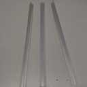 AmazerBath 3 PCS Shower Door Bottom Seal for 3/8 Inch Glass - (15.75 Inches x 3), 3 Section Segmented Shower Installation Kit Frameless Glass Door Seal Strip